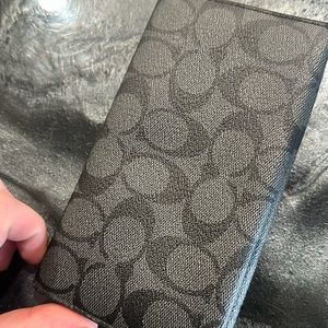 Coach checkbook wallet